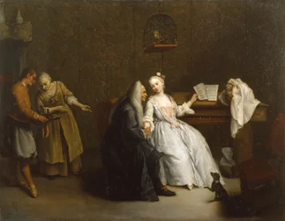 Die Musikstunde, ca. 1760